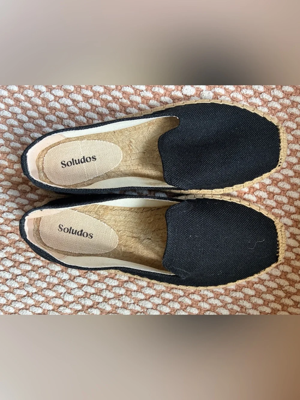 Soludos Black Canvas Slip-On Espadrilles Women’s EU 38 (7-7.5) New Without Box